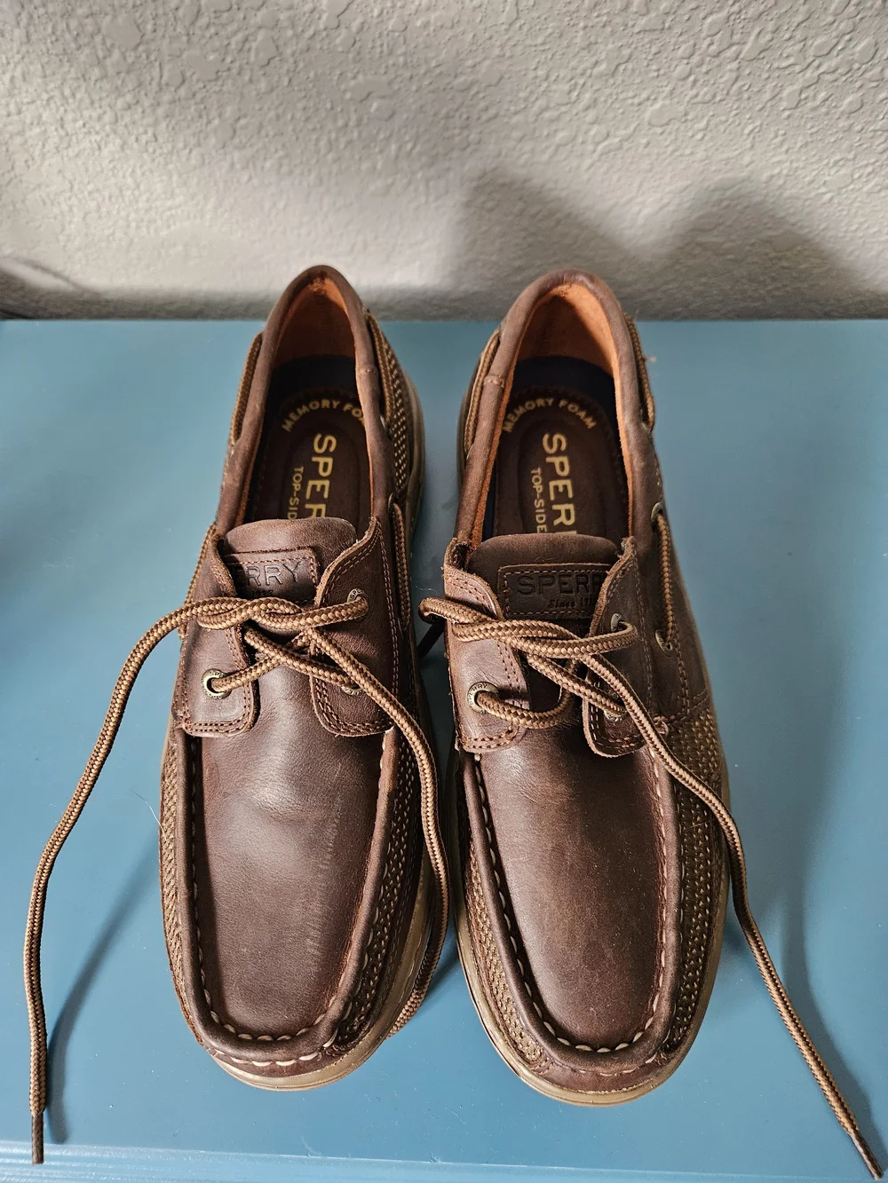 Sperry Men's Brown Leather Boat Shoes - Classic Lace-Up